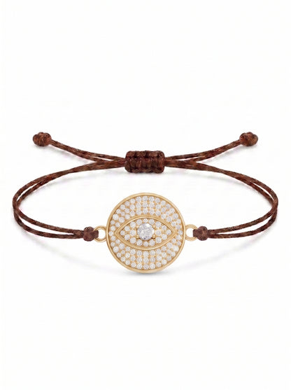 Radiant Eye Charm Cord Bracelet
