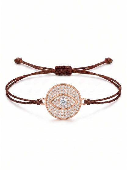 Radiant Eye Charm Cord Bracelet