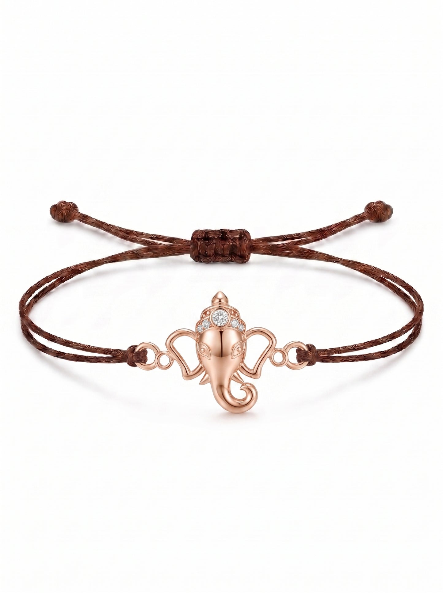 Ganesha Charm Cord Bracelet