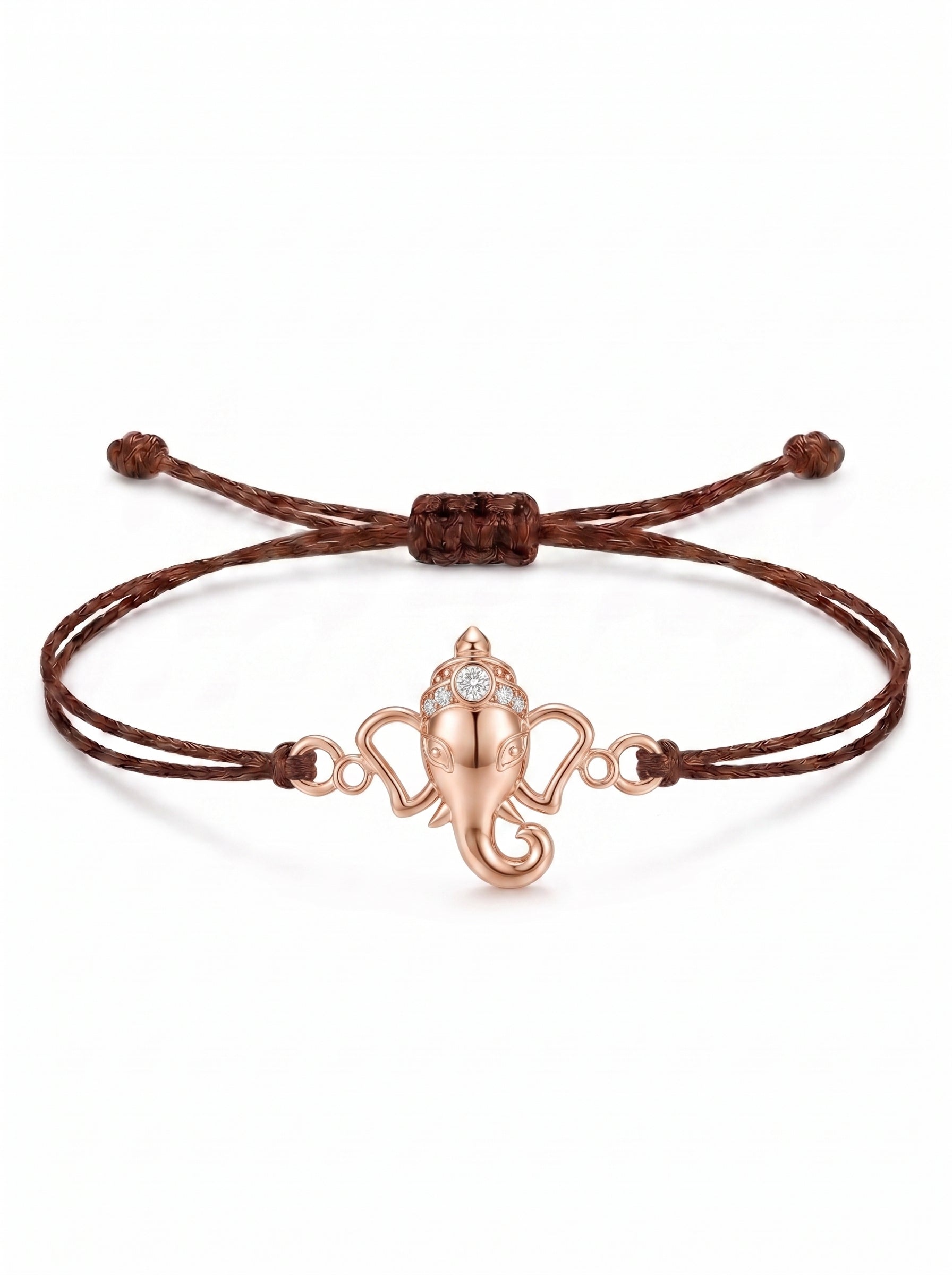 Ganesha Charm Cord Bracelet