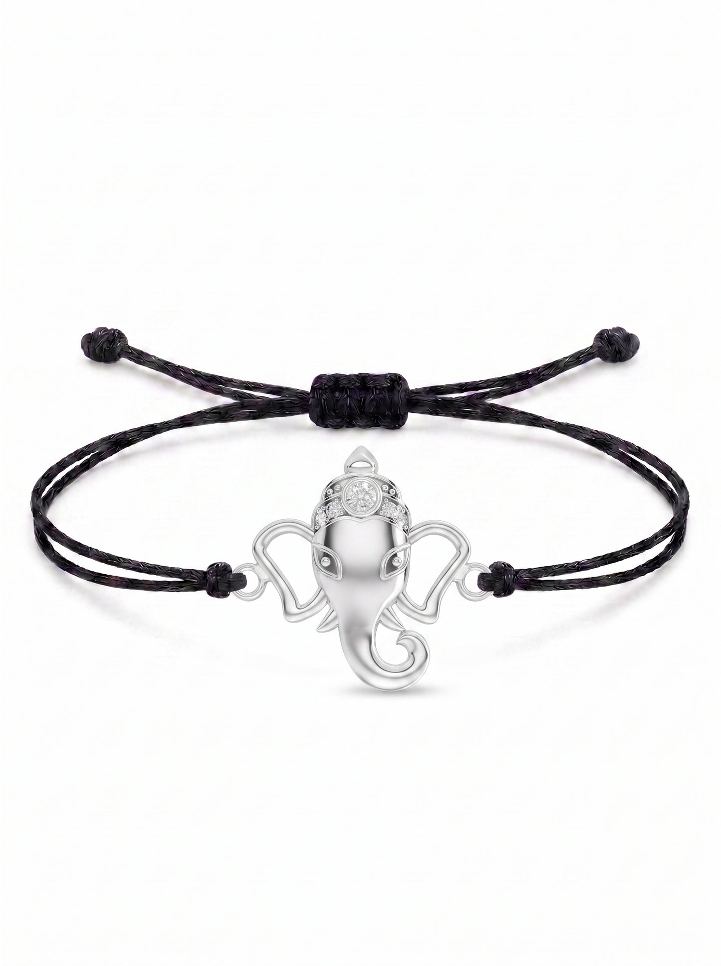Ganesha Charm Cord Bracelet