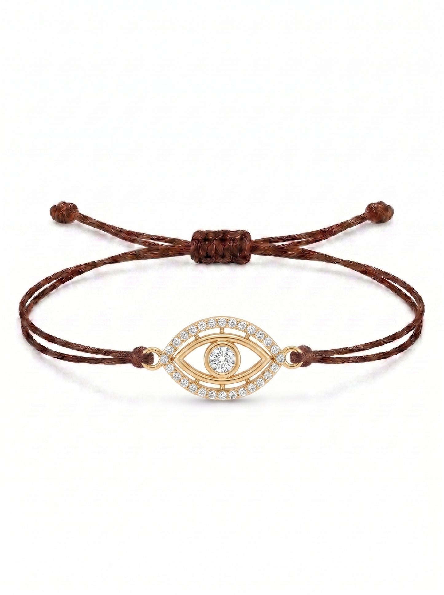 Protective Eye Charm Cord Bracelet