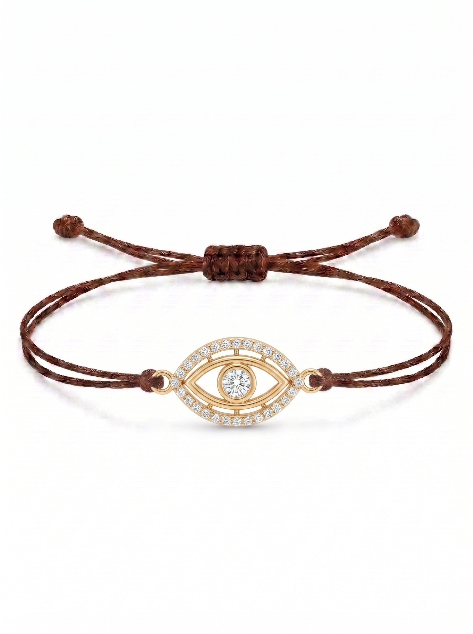 Protective Eye Charm Cord Bracelet