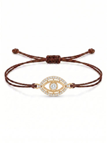 Protective Eye Charm Cord Bracelet