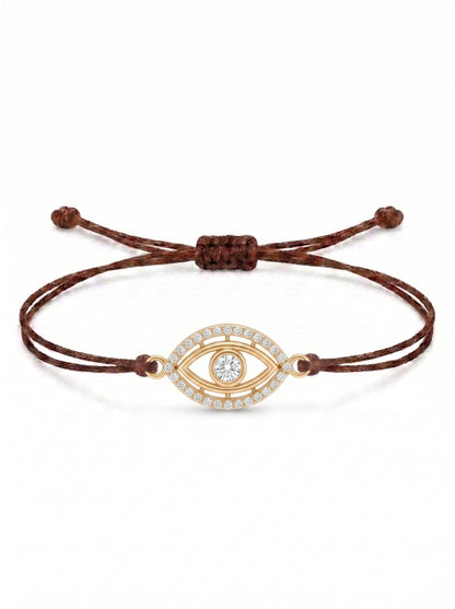 Protective Eye Charm Cord Bracelet