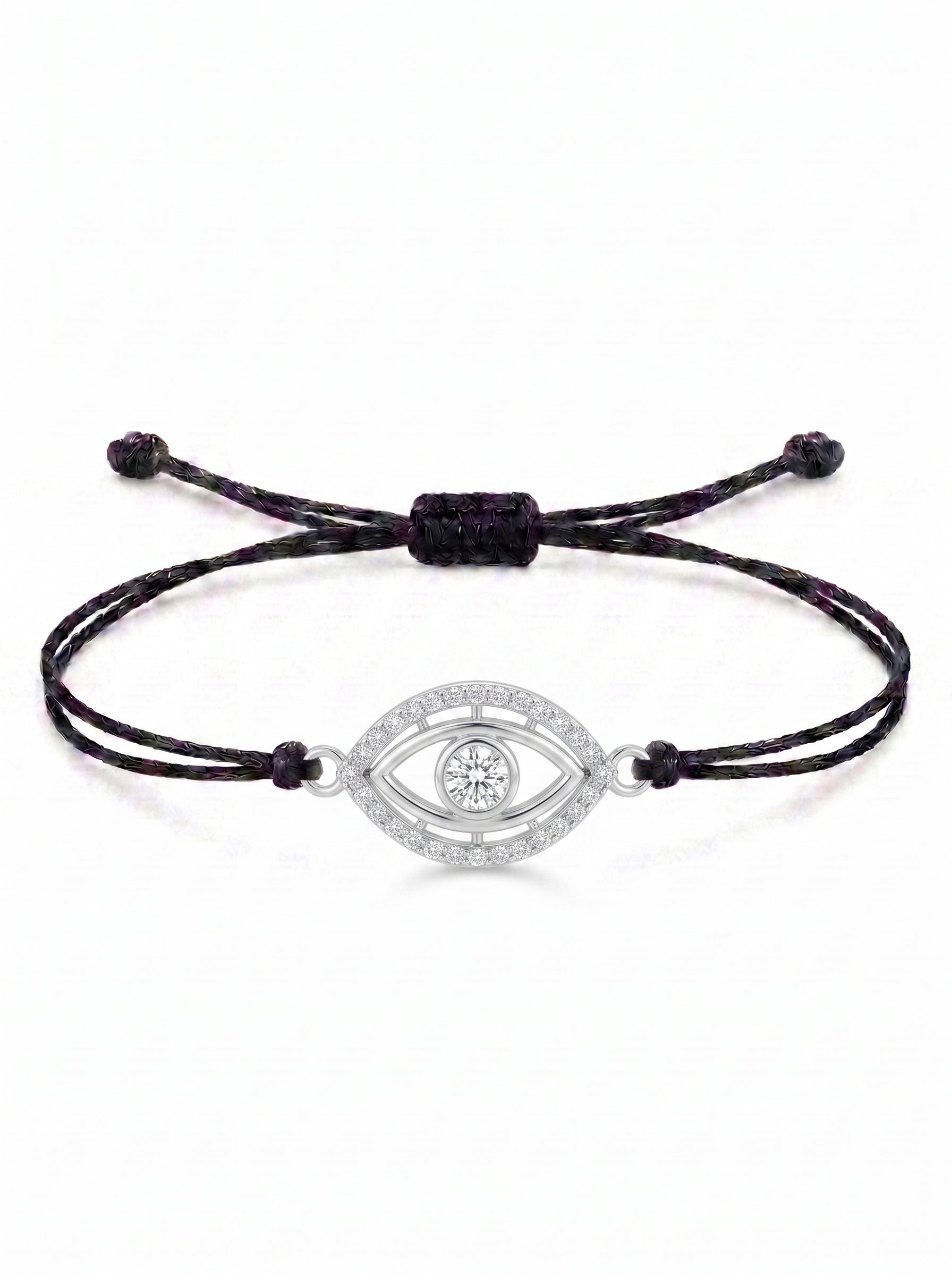 Protective Eye Charm Cord Bracelet