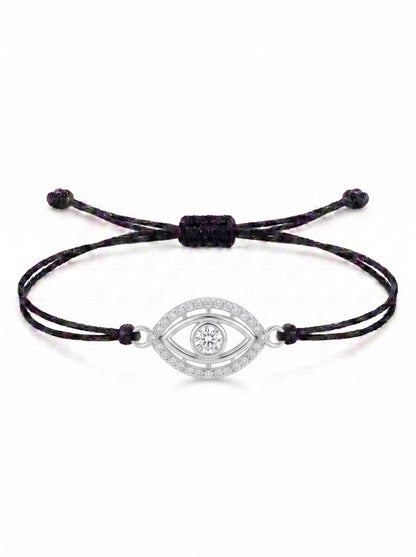 Protective Eye Charm Cord Bracelet