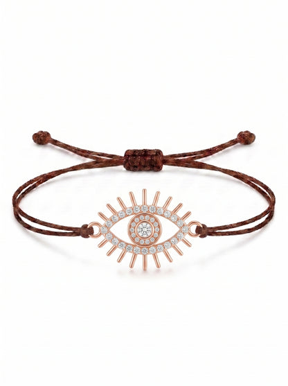 Eye Charm Cord Bracelet
