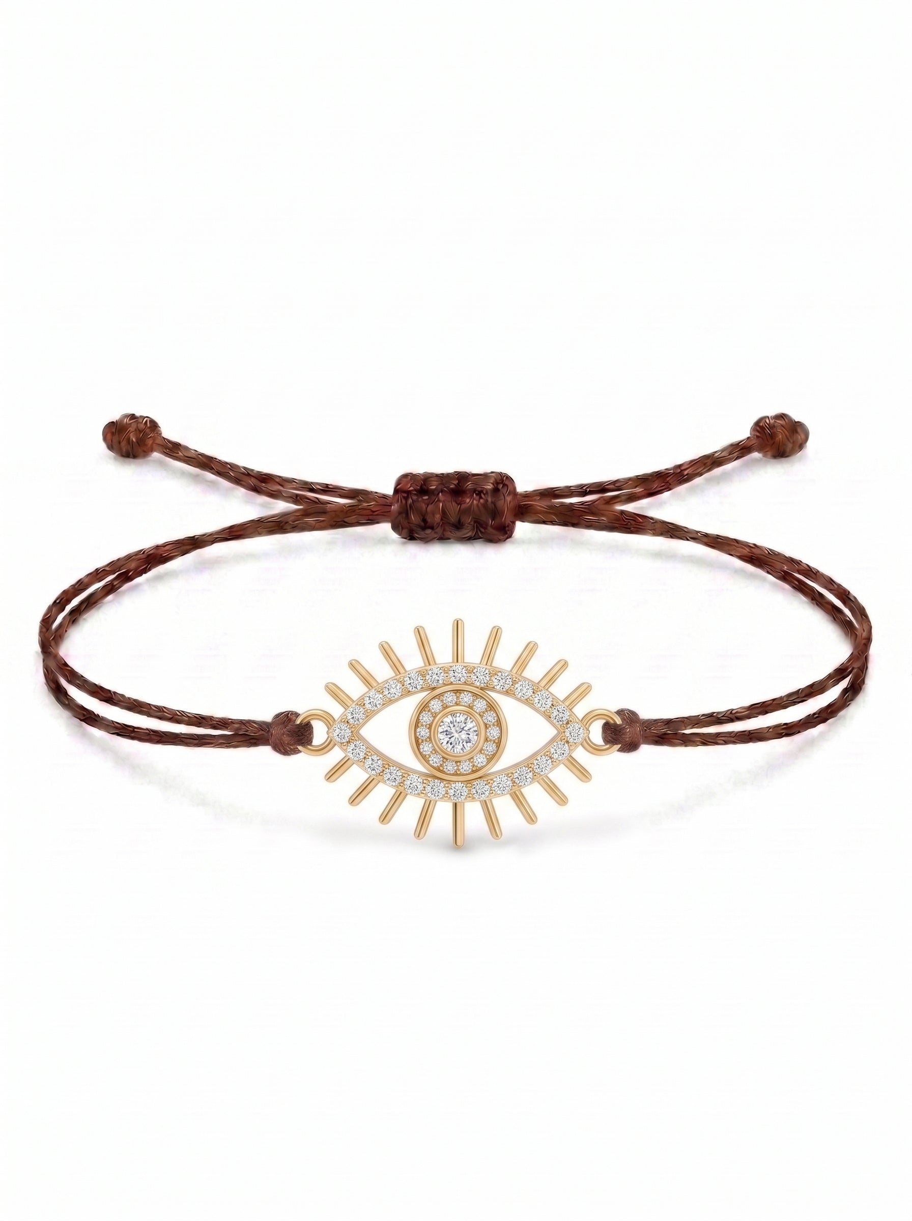 Eye Charm Cord Bracelet