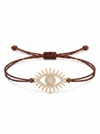 Eye Charm Cord Bracelet