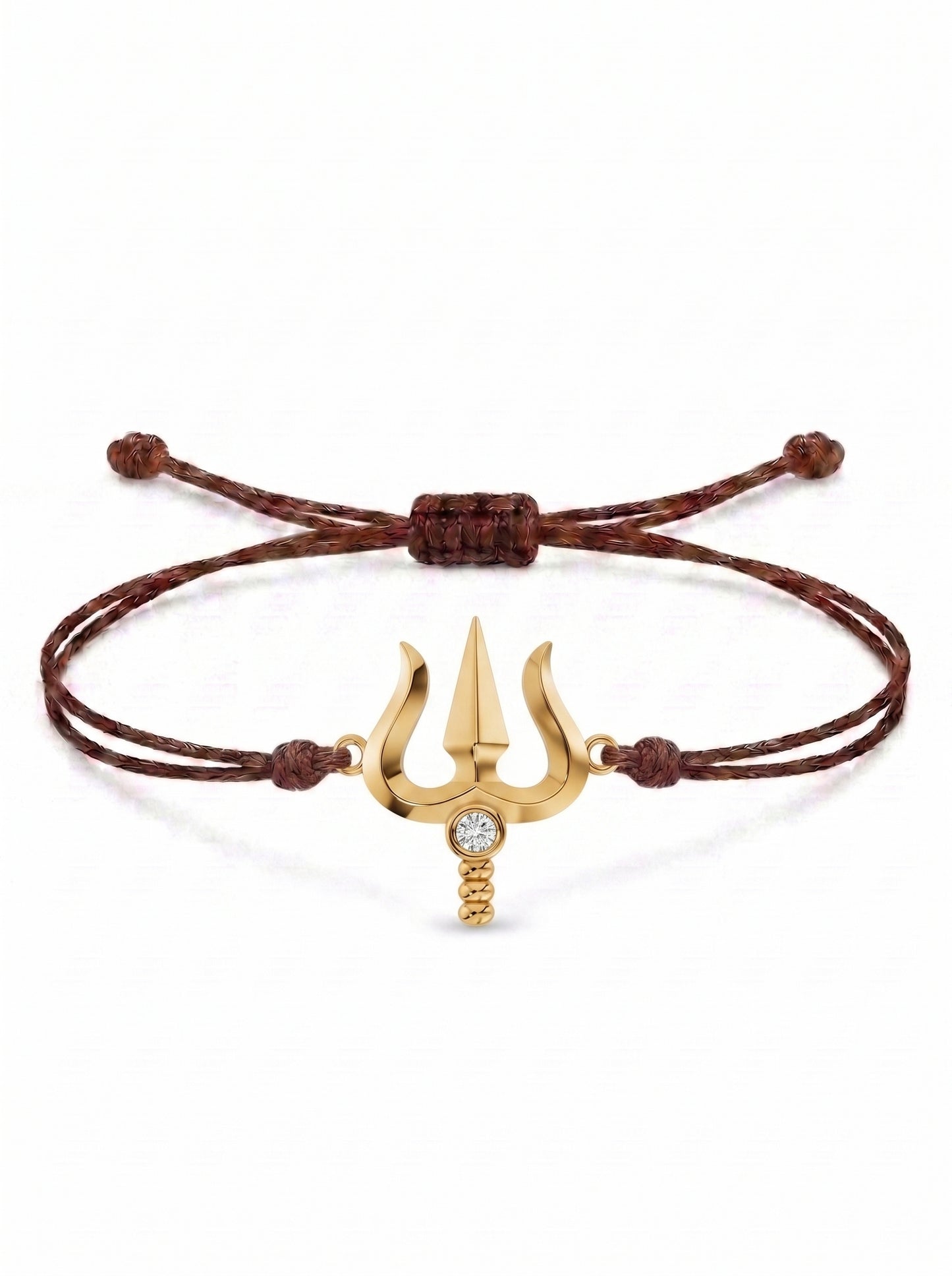 Trishul Charm Cord Bracelet