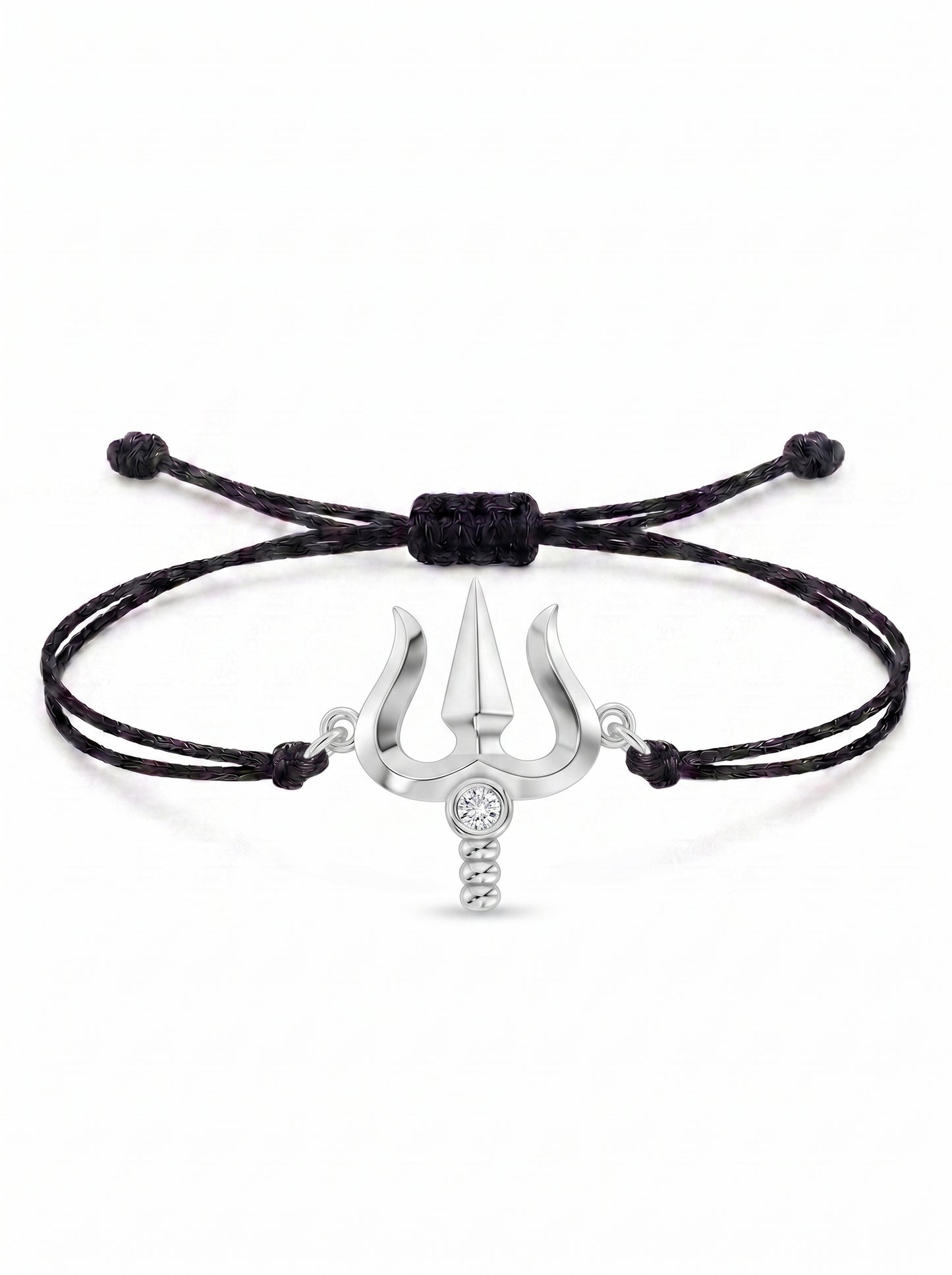 Trishul Charm Cord Bracelet
