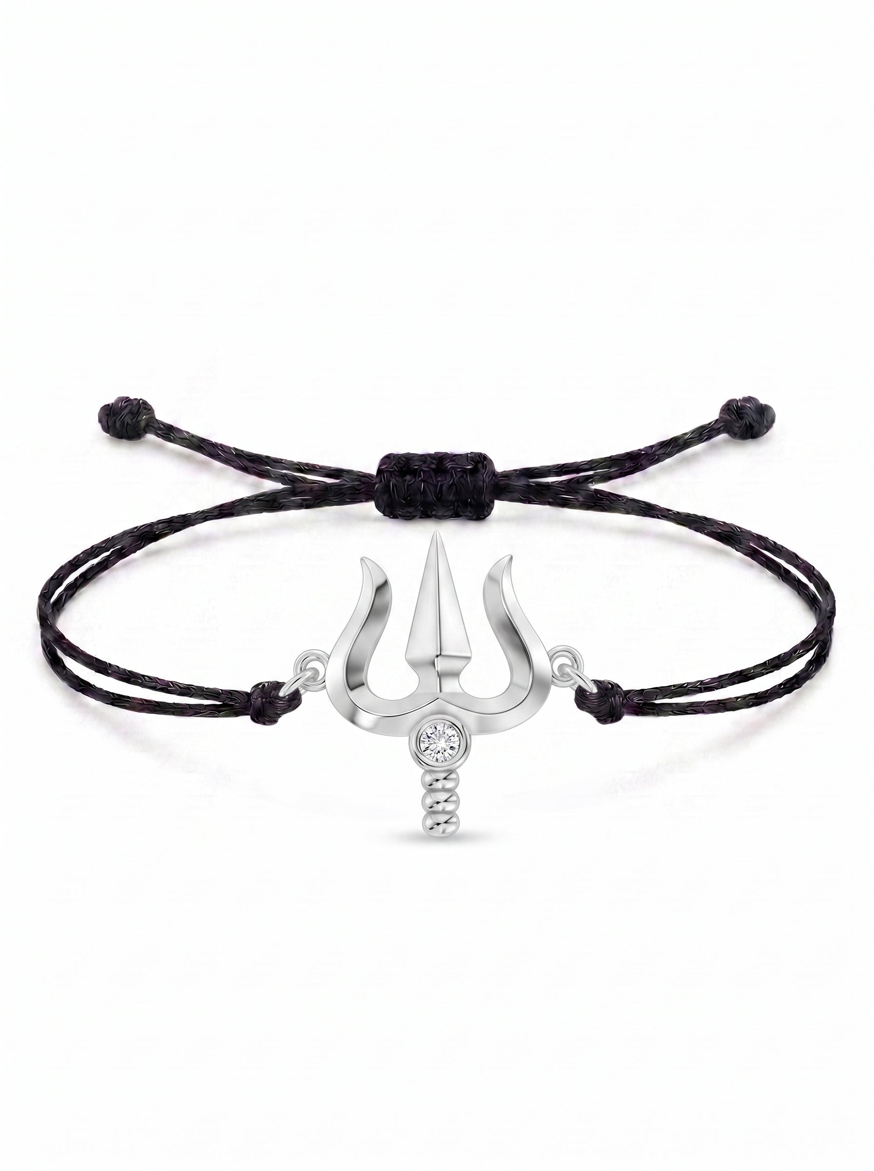 Trishul Charm Cord Bracelet