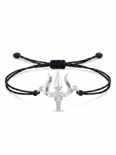 Trishul Charm Cord Bracelet