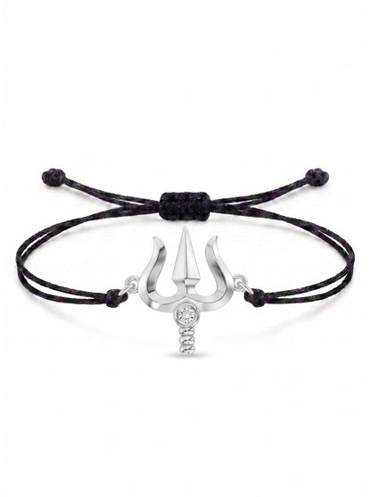 Trishul Charm Cord Bracelet