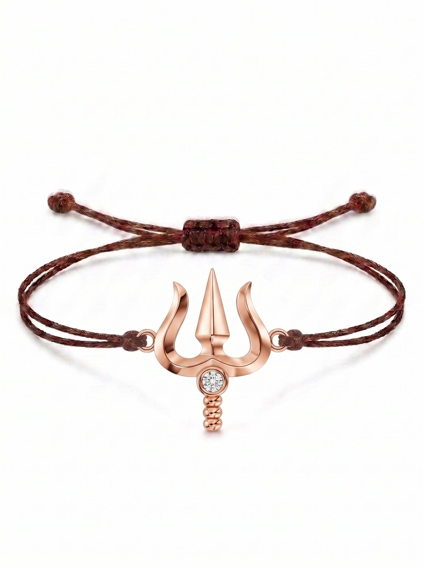 Trishul Charm Cord Bracelet