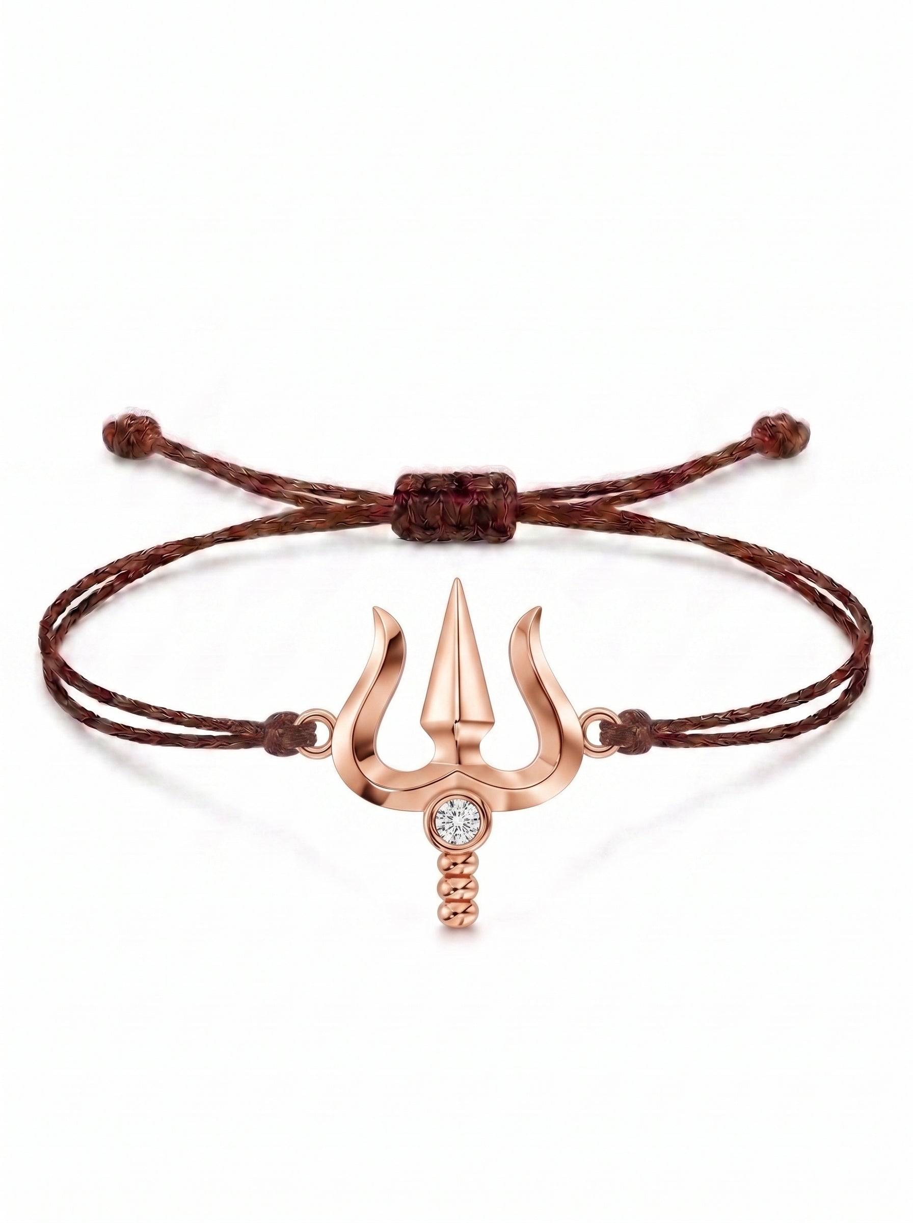Trishul Charm Cord Bracelet