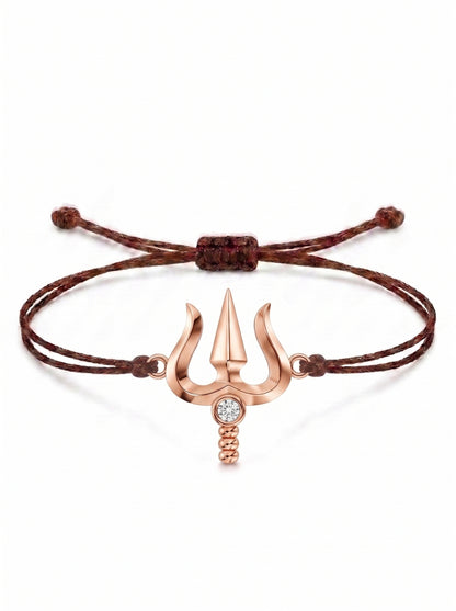 Trishul Charm Cord Bracelet