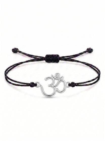 Om Divine Charm Cord Bracelet