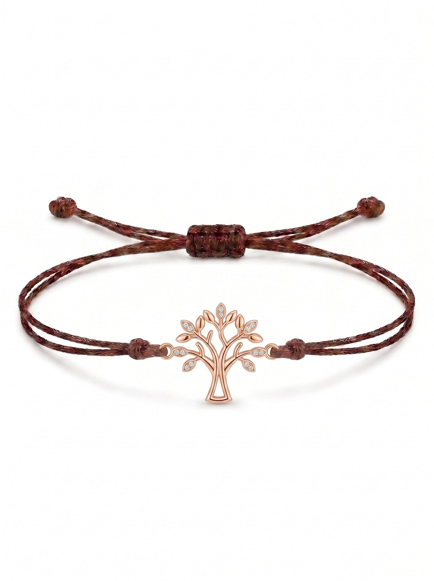 Flourishing Tree Charm Cord Bracelet