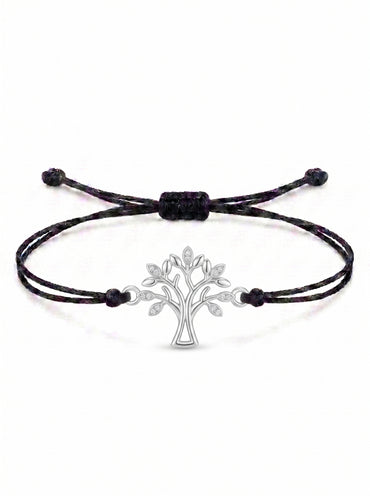 Flourishing Tree Charm Cord Bracelet