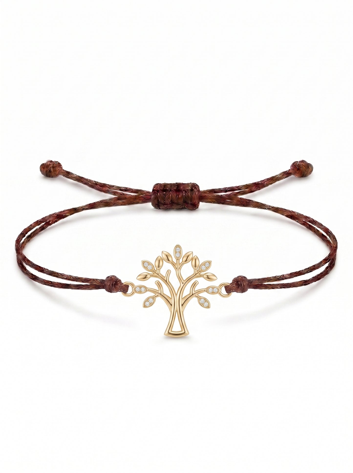 Flourishing Tree Charm Cord Bracelet