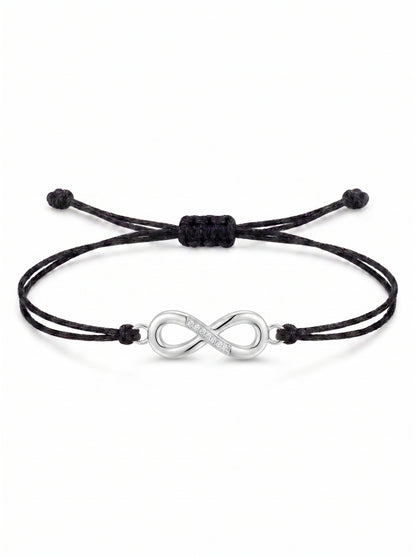 Infinity Charm Cord Bracelet