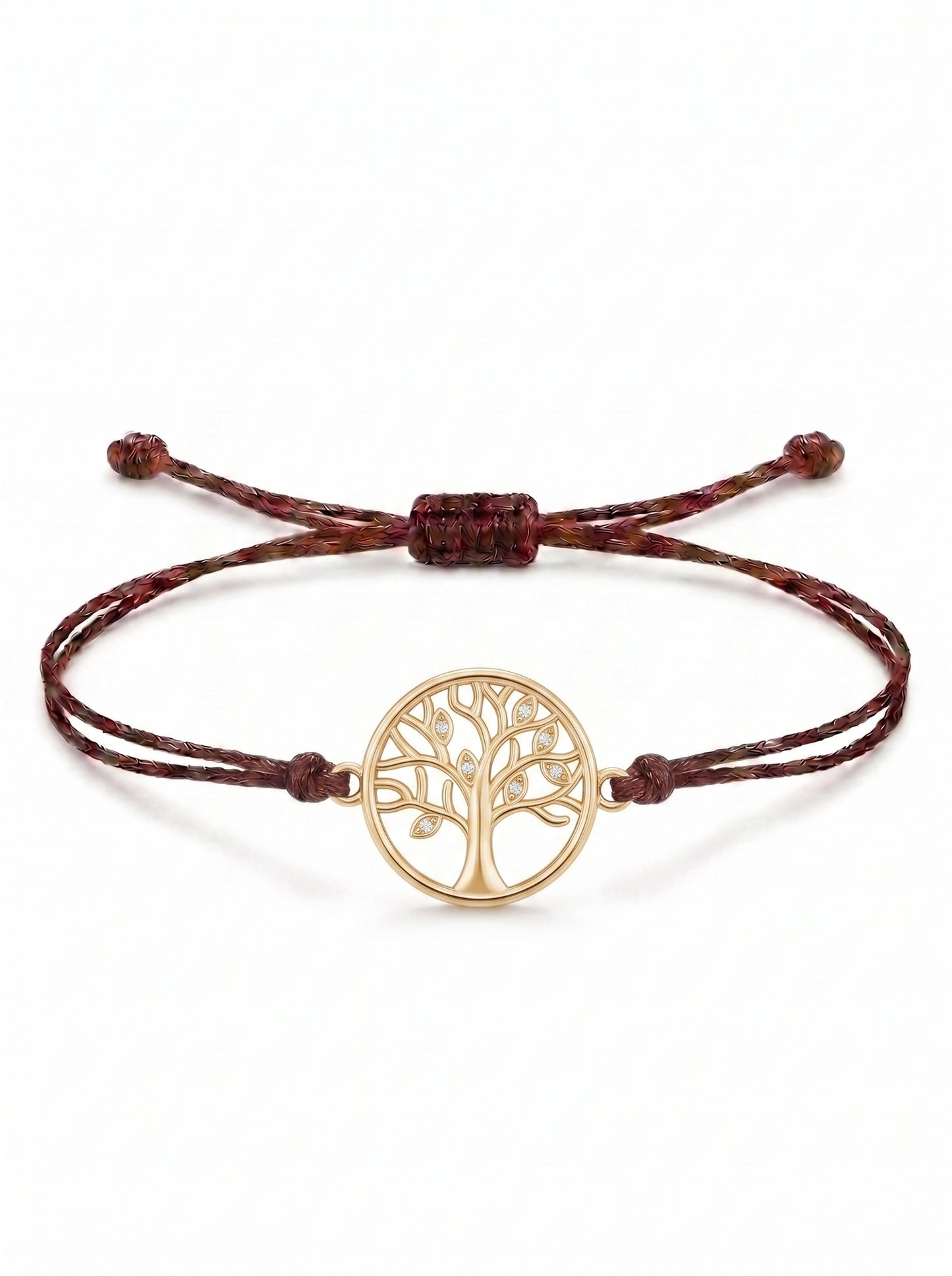 Harmony Tree Charm Cord Bracelet