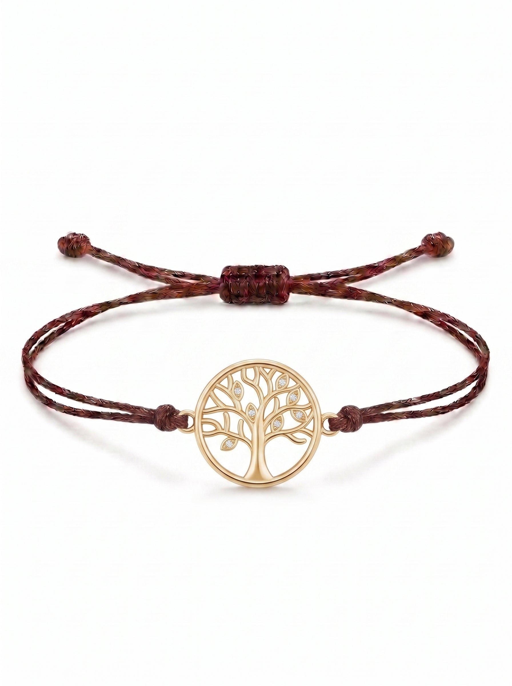 Harmony Tree Charm Cord Bracelet