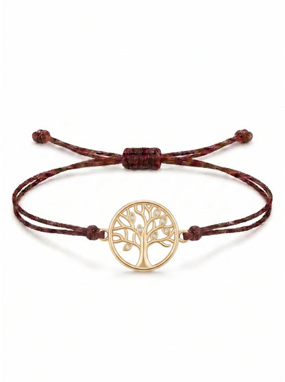 Harmony Tree Charm Cord Bracelet