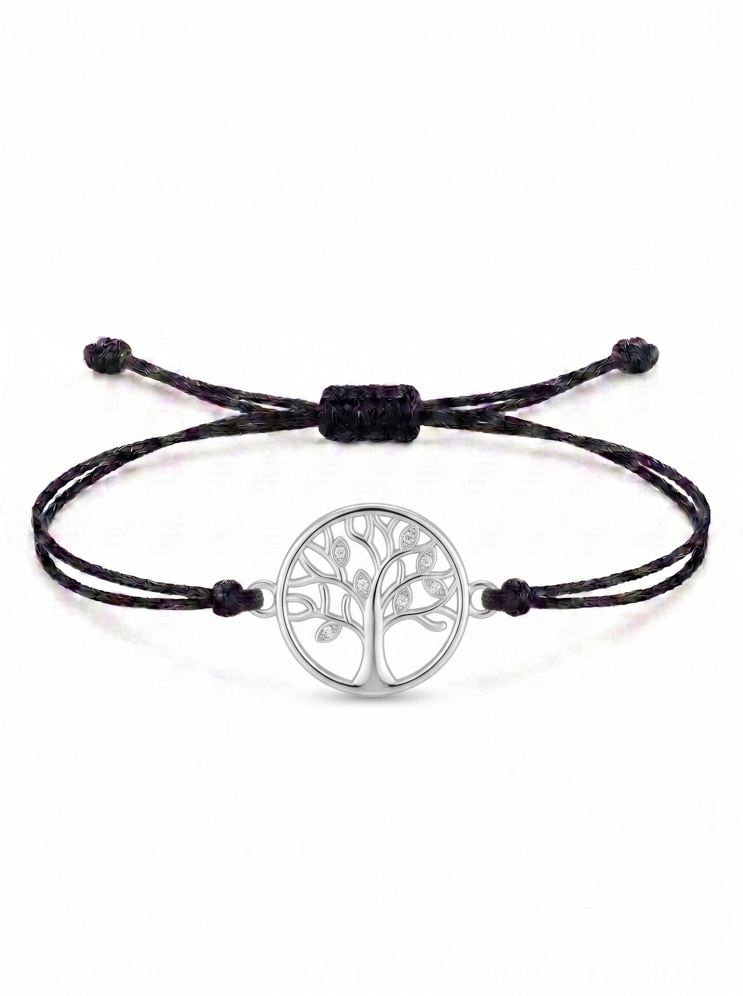 Harmony Tree Charm Cord Bracelet