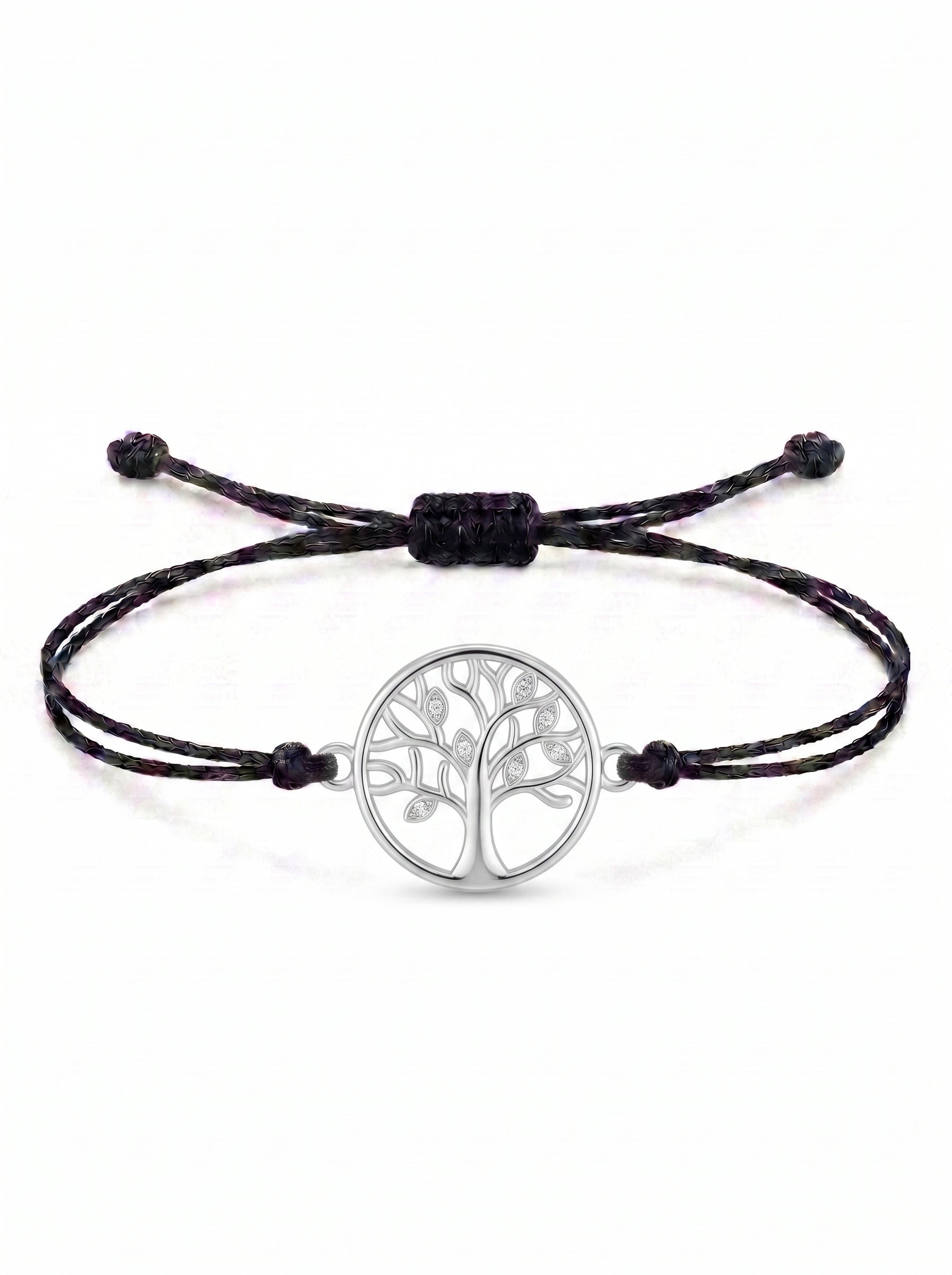 Harmony Tree Charm Cord Bracelet