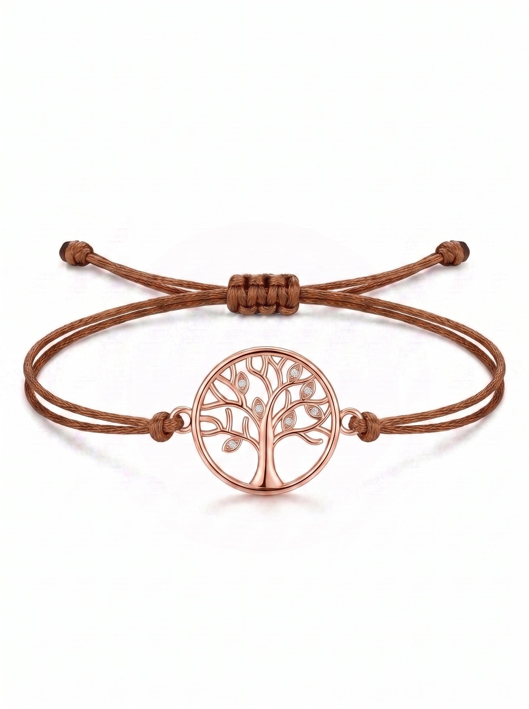 Harmony Tree Charm Cord Bracelet