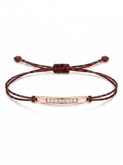 Bar Charm Cord Bracelet