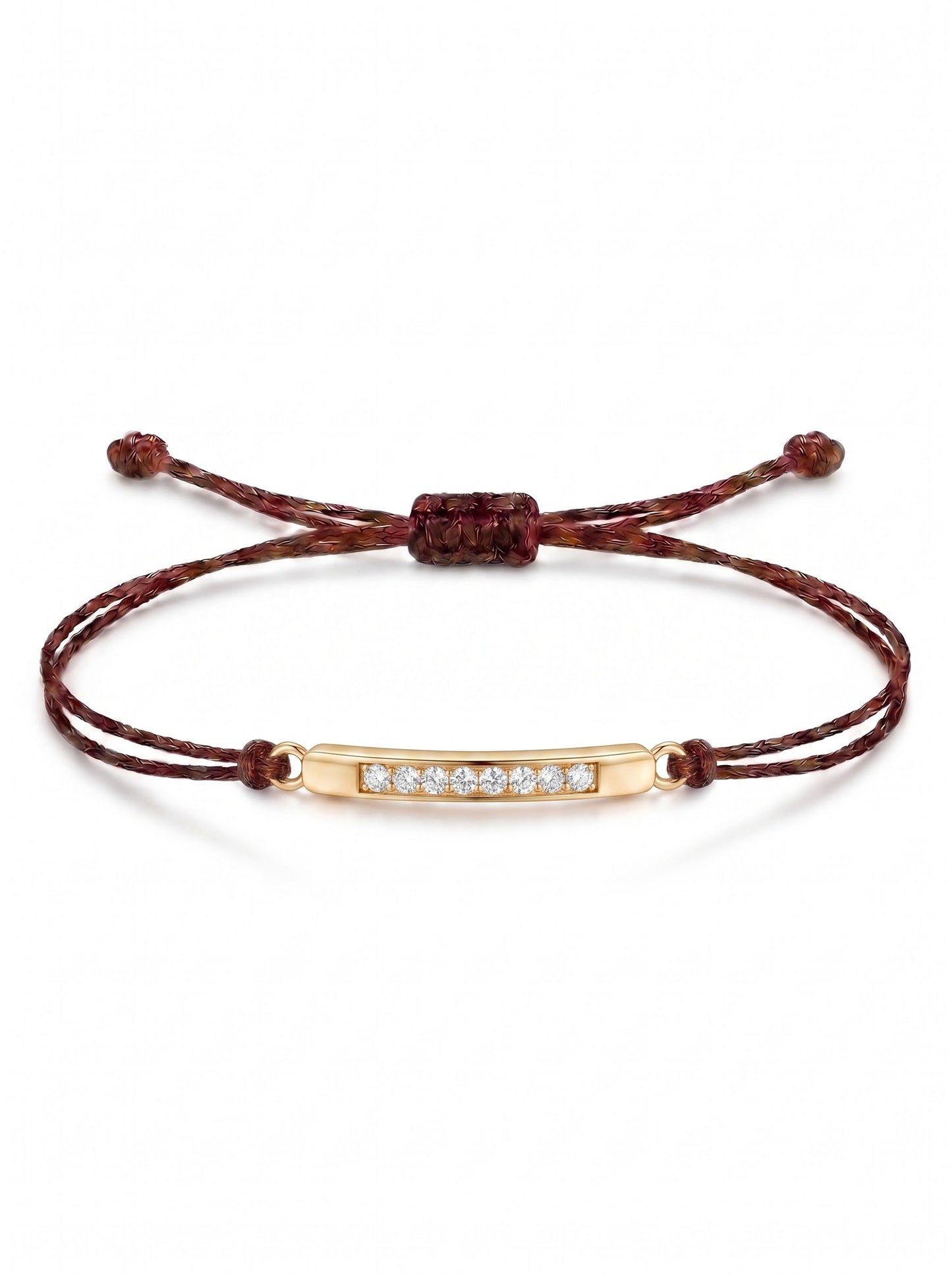 Bar Charm Cord Bracelet