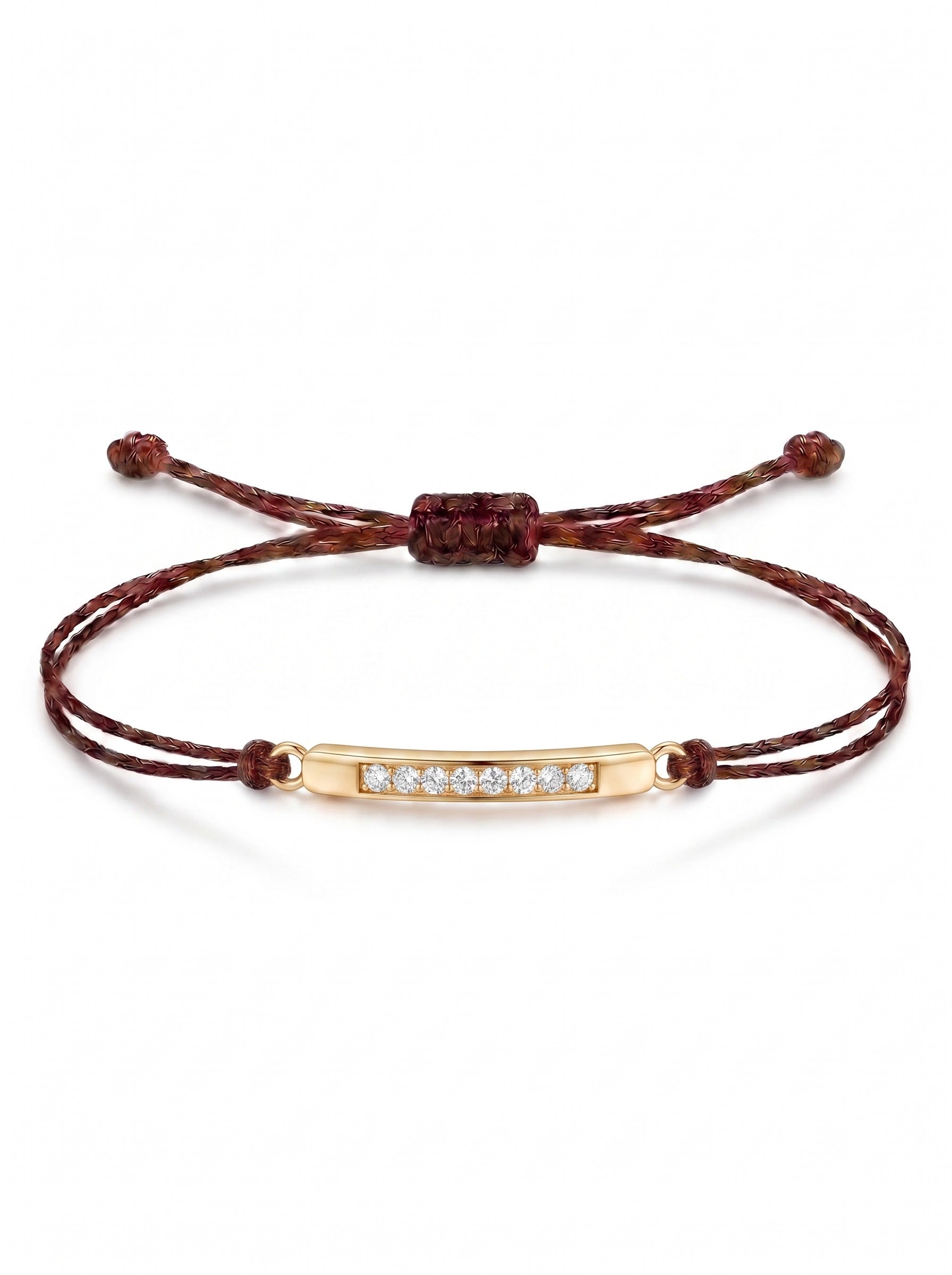 Bar Charm Cord Bracelet