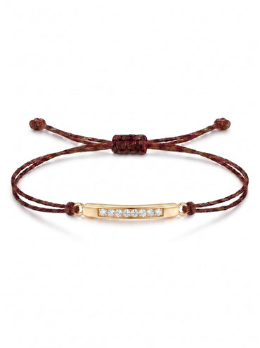 Bar Charm Cord Bracelet