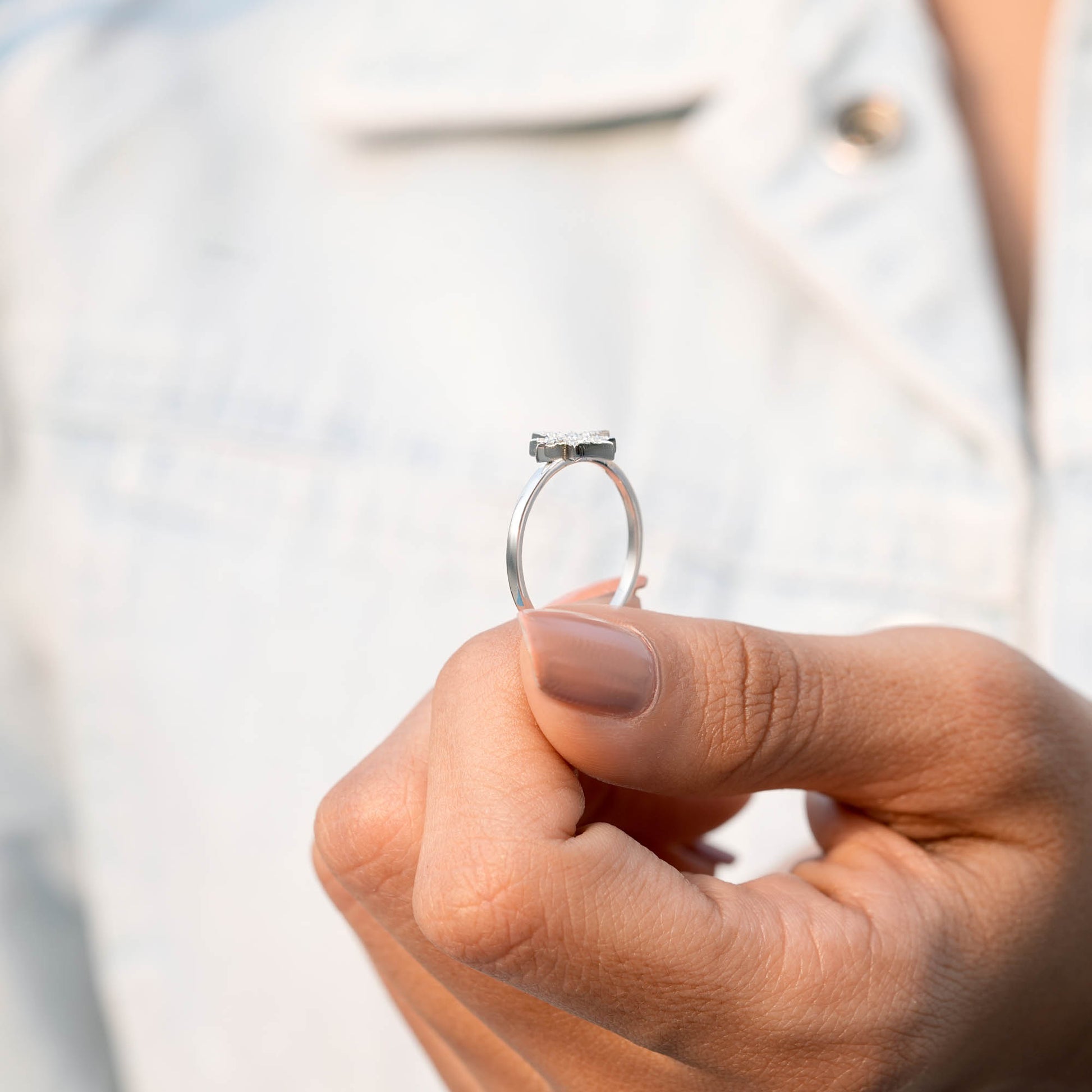 Round Diamond Premium Star Ring