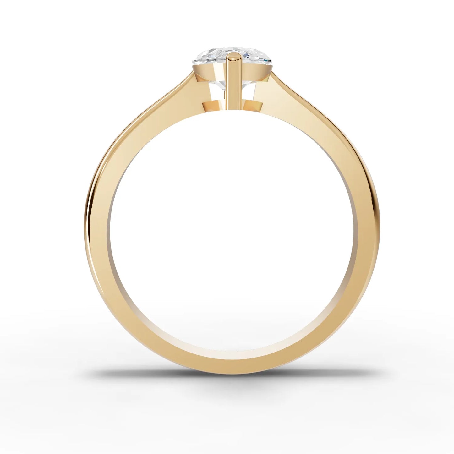 Marquise Solitaire Moissanite Diamond Ring
