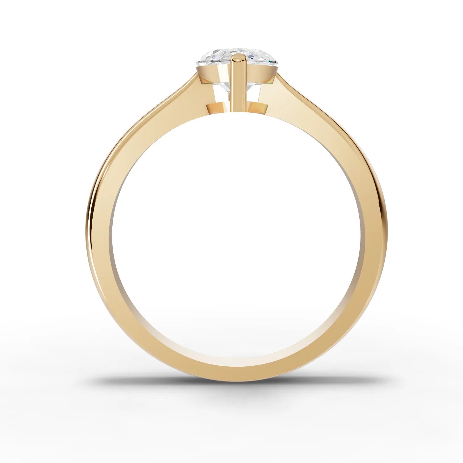 Marquise Solitaire Moissanite Diamond Ring